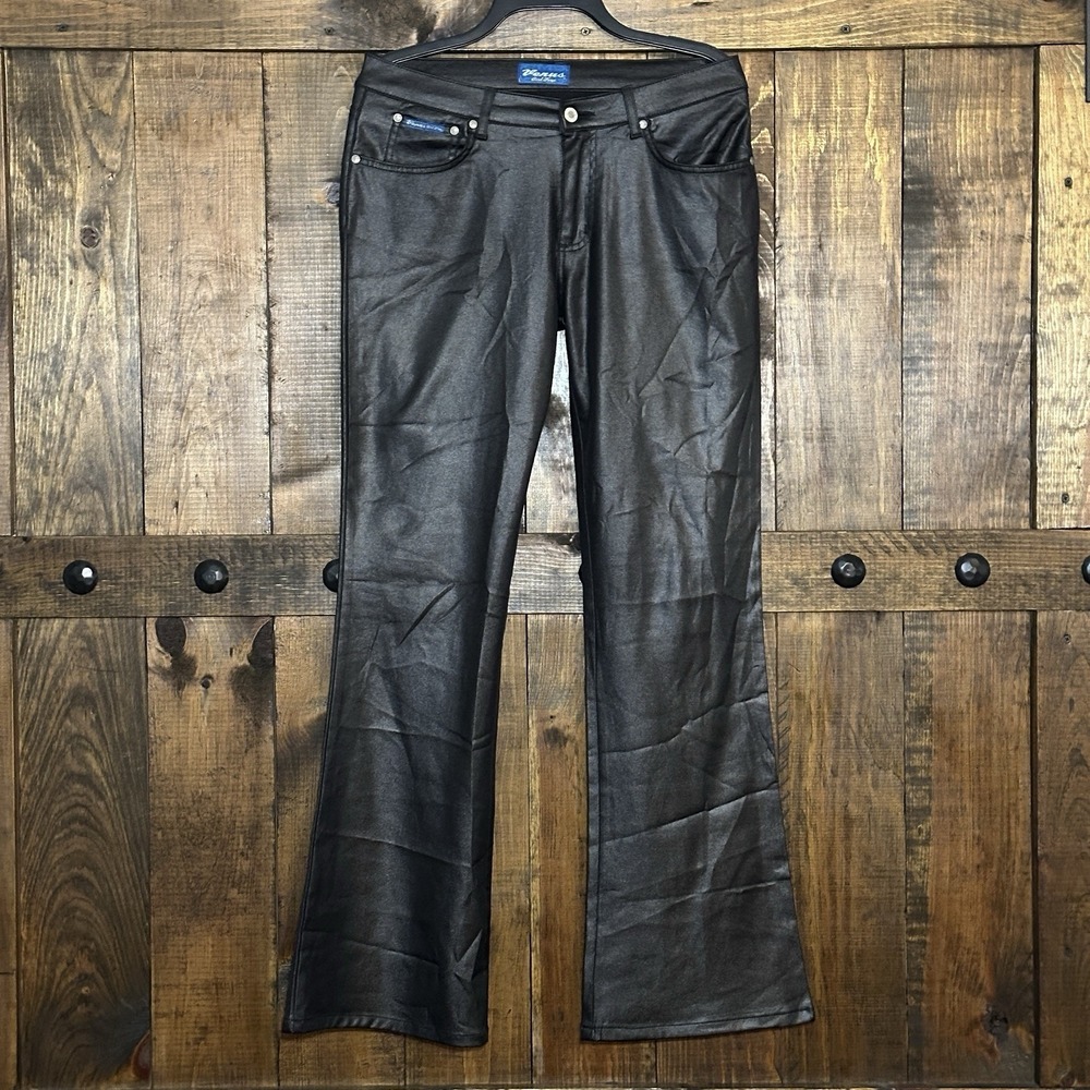 Vintage Y2K Venus‎ Girl Trap black pants Size 9/10 Made In USA